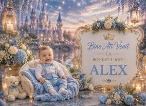 Banner Personalizat Botez model 02