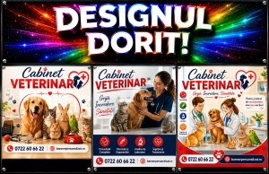 Banner Personalizat Cabinet Veterinar model 03