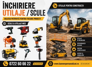 Banner Personalizat Închiriere Utilaje model 02