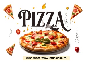 Banner "Pizzerie" personalizat, 80x110 cm