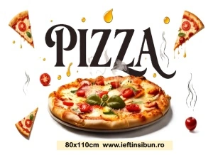 Banner "Pizzerie" personalizat, 80x110 cm