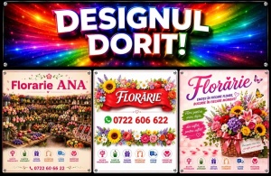 Banner Publicitar Personalizat Florarie model 03