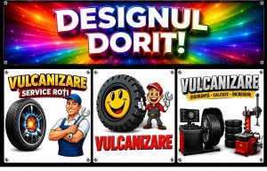 Banner Publicitar Vulcanizare și Service Anvelope Model 05