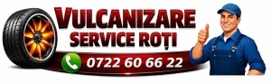 Banner Vulcanizare / Service Roți 110×250 cm – Personalizabil