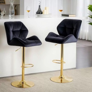 scaun de bar baza auriu abs148