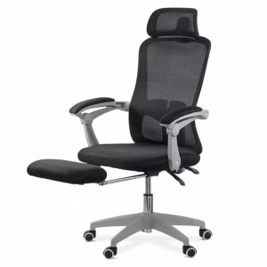 Scaun de birou din mesh, cu cu tetiera si suport picioare, model OFF430
