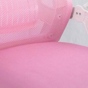 Scaun de birou pentru copii din mesh cu suport lombar OFF 433 roz