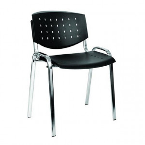 scaun taurus cromat layer negru