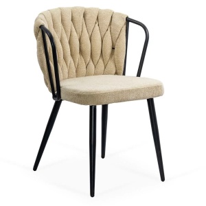 Scaun dining BUC 262 – confort, tapițerie premium, design modern, bej