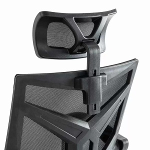 Scaun gaming negru din mesh, cu tetiera, ergonomic OFF 434