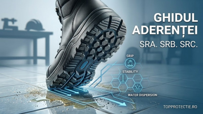 Ce înseamnă clasele SRA, SRB și SRC la încălțămintea de protectie cu talpă antiderapantă?