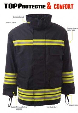 Jacheta protectie pentru pompieri, rezistenta la caldura model 3000