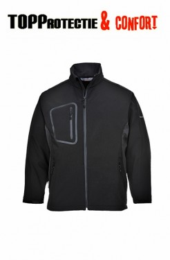 LICHIDARE - Geaca primavara toamna Softshell impermeabila, rezistent la vant, neagra