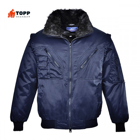 Oferta de toamna - Jacheta de iarna pilot bleumarin