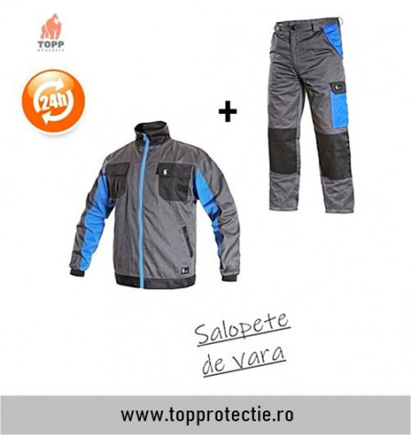 Combinatie costum lucru pantaloni si jacheta