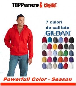 Hanorac barbati Colorissimo Gildan rosu + diverse culori
