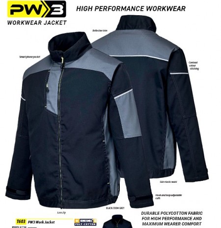 Jacheta atractiva de lucru TopQuality PW3