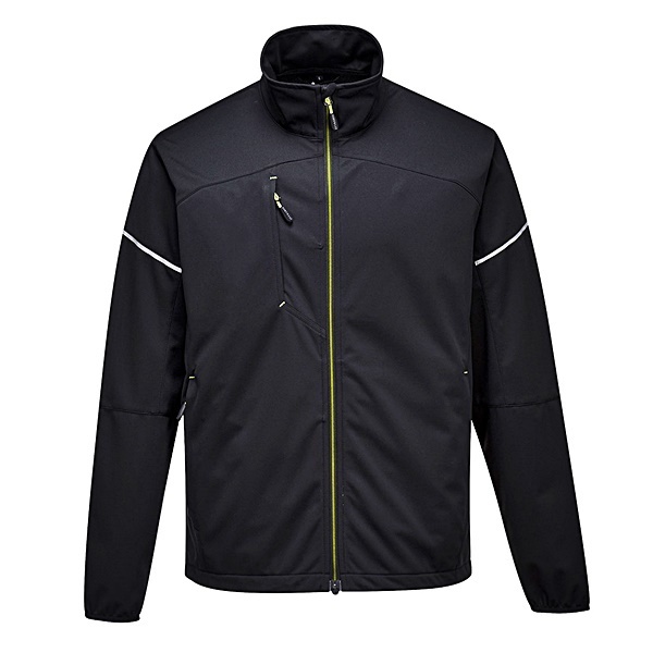 Jacheta softshell TopQuality impermeabila respirabila neagra PW3