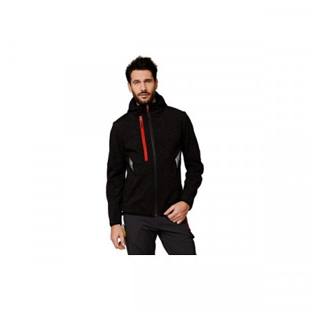 Jacheta softshell SuperFlex cu detalii reflectorizante 4-way