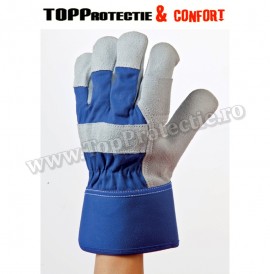Mănuși piele pentru manipulare de ,calitate premium, grosime 1,3 mm,gri - Lichidare