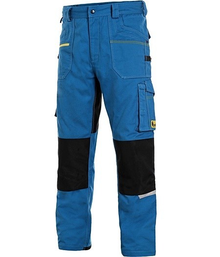 Pantaloni moderni de lucru Stretch albastru deschis