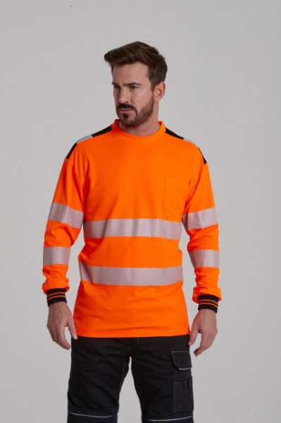 Bluza usoara si respirabila cu dungi reflectorizante