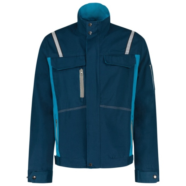 Jacheta de lucru barbati 100% bumbac superior cu insertii reflectorizante