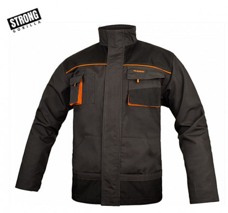 Jacheta de lucru negru/portocaliu rezistenta Strong