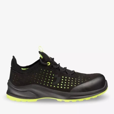 Pantofi de lucru usori si ultra respirabili Safety Jogger S1P-negru-verde