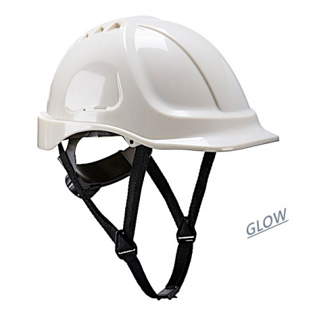 Casca Protectie alba fosforescenta Glow