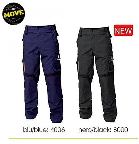 Pantaloni flexibili de lucru bleumarin contrast Industry Pro