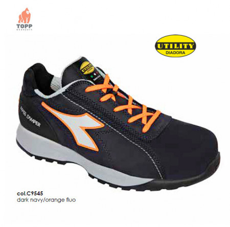 Pantofi de protectie DIADORA Glove MDS S3 Albastru/orange