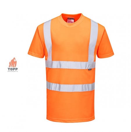 Tricou reflectorizant portocaliu Basic Poliester