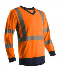 Bluza subtire de vara reflectorizanta portocalie Coverguard - Img 3