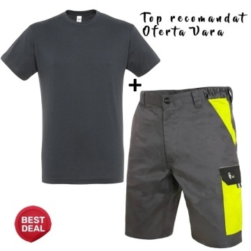 Costum de lucru vara: Tricou si Pantaloni scurti Oferta Vara Cxs