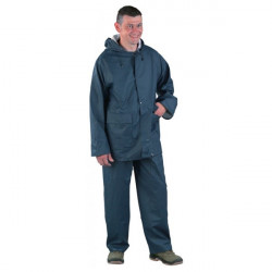Costum de ploaie din PU, impermeabila, usoara, verde, galben, albastru Coverguard - Img 3