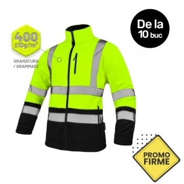 De la 10x Buc: Jacheta reflectorizanta fleece model nou gros