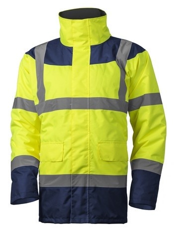 Geaca reflectorizanta iarna galben / bleumarin Coverguard - Img 2