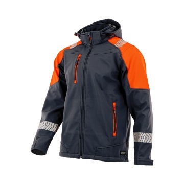 Jacheta de lucru Softshell Comfort si flexibilitate Neo Sara negru-portocaliu