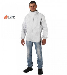 Jacheta sudori din piele spalt bovina gri Coverguard