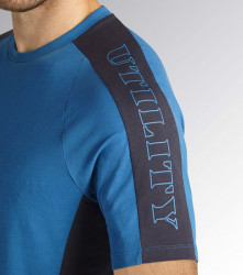 Lichidare: Tricou bumbac Organic Utility Diadora albastru Cross - Img 3
