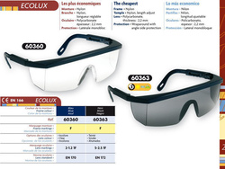 Ochelari protectie Ecolux UV400 performanti incolor si fum Coverguard - Img 2