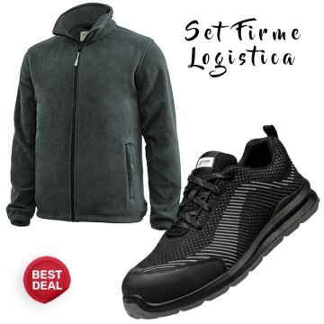 Pachet de lucru logistica: Jachetă fleece si Pantofi usori S1P, Oferta Top