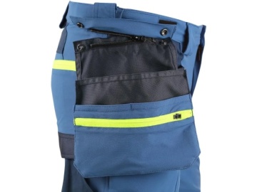 Pantaloni de lucru 4-way stretch cu Cordura CXS Naos albastru contrast - Img 7