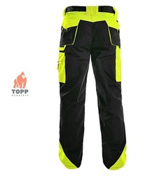 Pantaloni de lucru industriali Contrast negru/galben CXS - Img 2