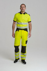 Pantaloni de lucrurezistenti la pete, ulei, murdarie cu benzi reflectorizante Portwest