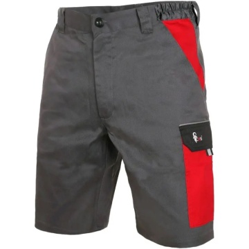 Pantaloni scurti vara usori gri-rosu CXS