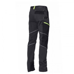 Pantaloni talie elastica cu detalii reflectorizante gri Siggi - Img 2