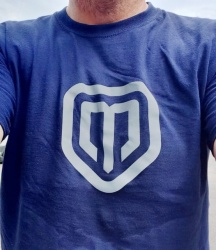 Tricou Magma personalizat - bleumarin - cu logo Reflectorizant