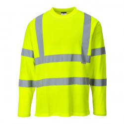 Tricou maneci lungi tip bluza reflectorizanta galbena Portwest